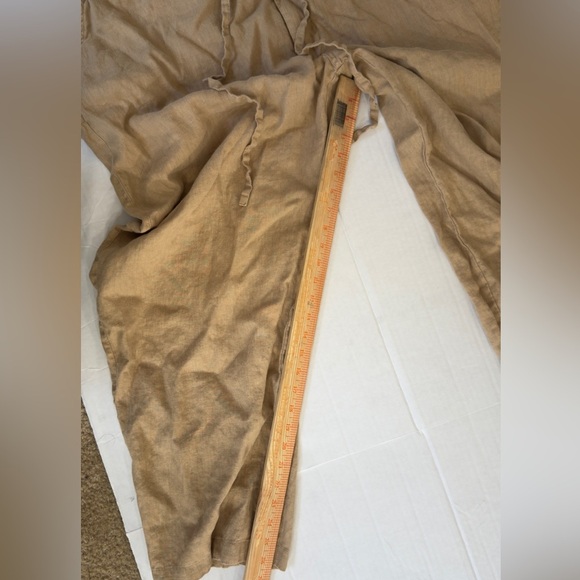 Westport Black Southport Linen drawcord pants 100% Linen - Picture 3 of 6